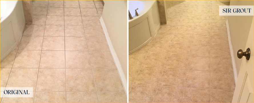 Floor Flawlessly Restored by Our Tile and Grout Cleaners in Bedford, NY