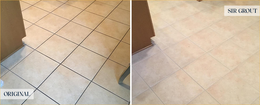 Floor Expertly Restored by Our Tile and Grout Cleaners in Bedford, NY