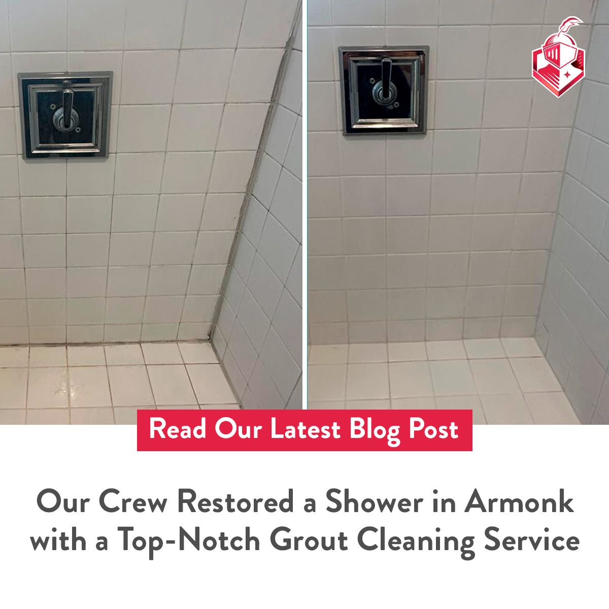 Our Crew Restored a Shower in Amornk with a Top-Notch Grout Cleaning Service