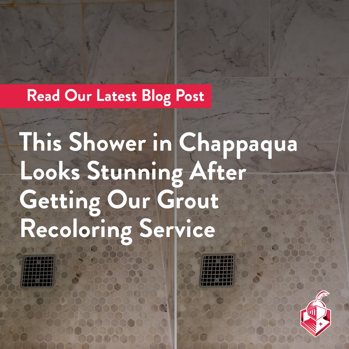 This Shower in Chappaqua Looks Stunning After Getting Our Grout Recoloring Service